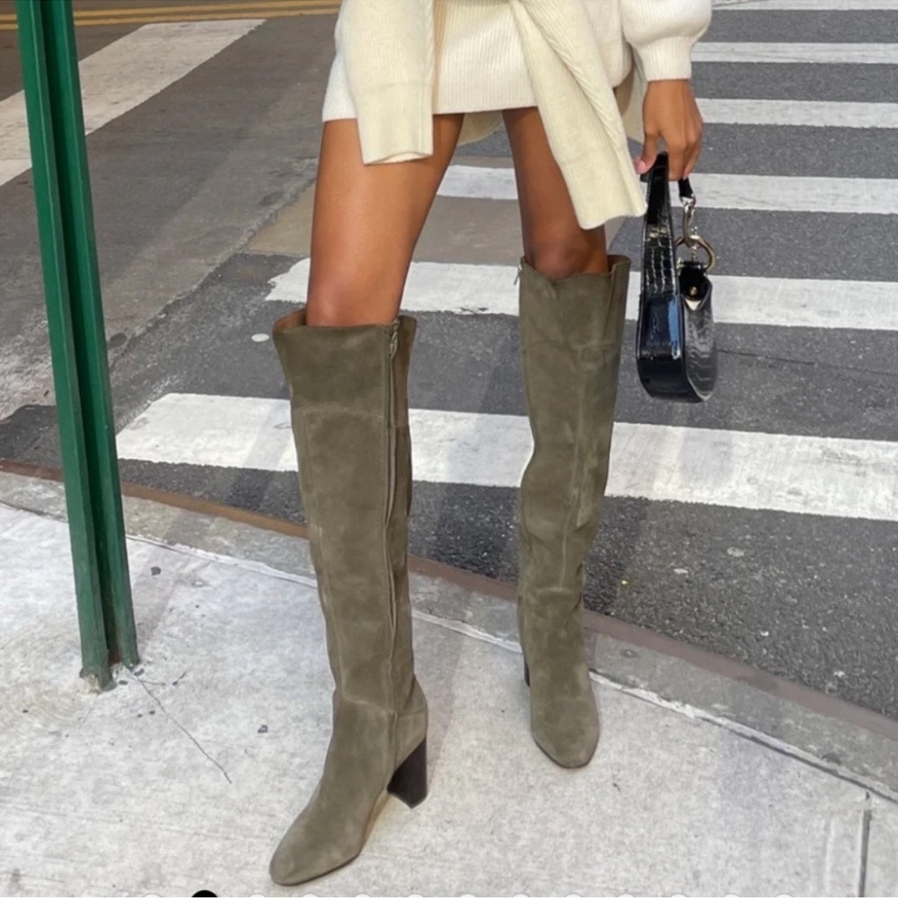 Dolce Vita Sury Boots Army Suede sz 6.5